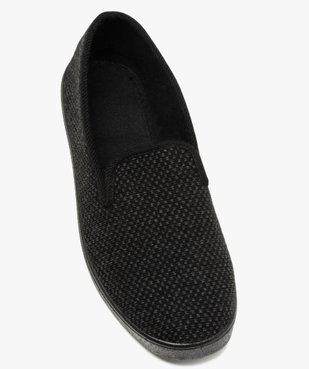 Pantoufles homme style charentaises dessus maille piquée vue5 - GEMO C4G HOMME - GEMO