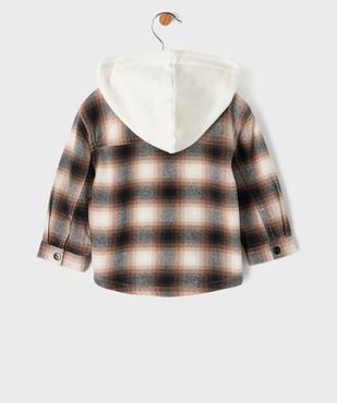 Sur-chemise à carreau à capuche bébé garçon vue5 - GEMO(BEBE DEBT) - GEMO
