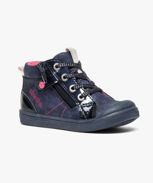 Bottines bébé fille avec empiècements vernis - Absorba vue2 - ABSORBA - GEMO