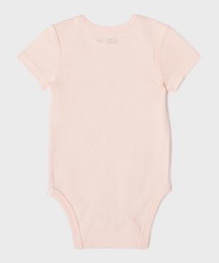 Body à manches courtes avec message pailleté bébé fille (lot de 3) vue11 - GEMO 4G BEBE - GEMO