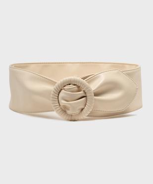 Ceinture large et souple à boucle ronde femme vue1 - GEMO (ACCESS) - GEMO