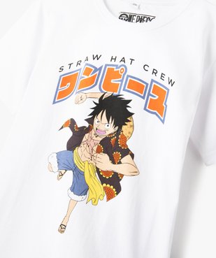 Pyjashort garçon bicolore avec motif poitrine - One Piece vue2 - ONE PIECE - GEMO