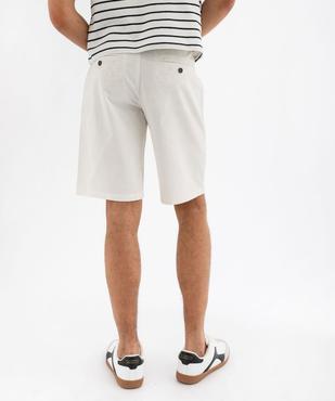 Bermuda en coton stretch coupe droite homme vue3 - GEMO 4G HOMME - GEMO
