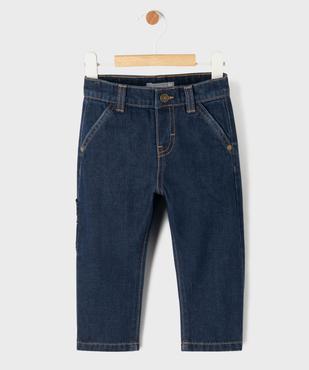 Jean coupe droite en coton bébé garçon LuluCastagnette vue1 - LULUCASTAGNETTE - GEMO