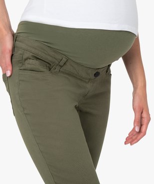Pantalon de grossesse coupe slim avec bandeau vue3 - GEMO (MATER) - GEMO