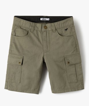 Bermuda garçon cargo en coton vue1 - GEMO (ENFANT) - GEMO