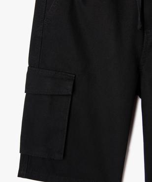Bermuda cargo regular en coton avec taille ajustable garçon vue7 - GEMO (JUNIOR) - GEMO
