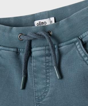 Bermuda en coton stretch coupe Regular taille ajustable garçon vue2 - GEMO (ENFANT) - GEMO