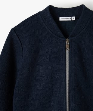 Sweat fille zippé avec basques – Lulu Castagnette vue2 - LULUCASTAGNETTE - GEMO