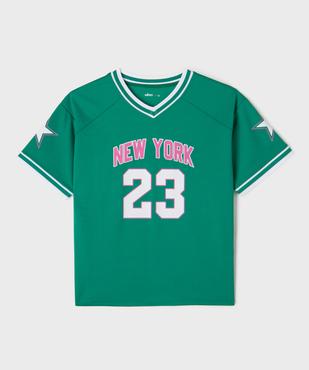 Tee-shirt de sport imprimé fille vue2 - GEMO (JUNIOR) - GEMO