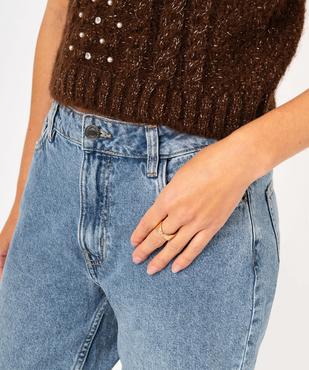 Jean mom taille haute femme vue2 - GEMO(FEMME PAP) - GEMO
