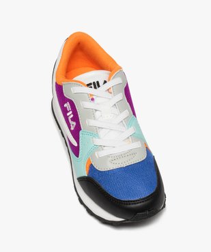Baskets fille running colorées à lacets élastiques - Fila vue5 - FILA - GEMO
