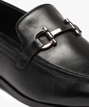 Mocassins homme style loafers dessus cuir uni vue6 - GEMO(URBAIN) - GEMO