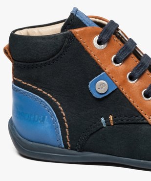 Chaussures bébé garçon semi-montantes dessus cuir - Absorba vue6 - ABSORBA - GEMO