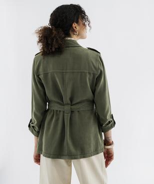 Veste saharienne en Lyocell femme vue3 - GEMO 4G FEMME - GEMO