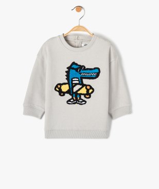 Sweat bébé garçon molletonné à motifs vue1 - GEMO(BEBE DEBT) - GEMO