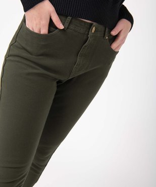 Pantalon femme coupe Skinny taille haute effet push-up vue2 - GEMO 4G FEMME - GEMO