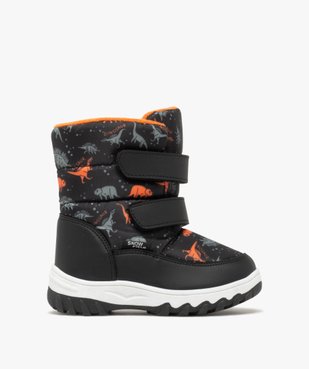 Après-skis garçon avec double scratch et semelle crantée motif dinosaure vue1 - ATHLETIC - GEMO
