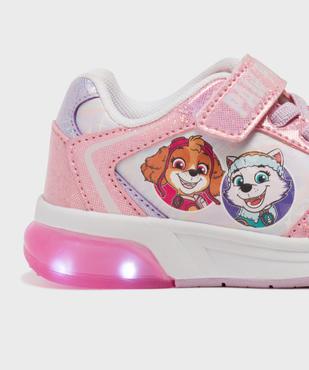 Baskets à scratch pailletées avec semelle lumineuse fille - Pat Patrouille vue6 - PAT PATROUILLE - GEMO