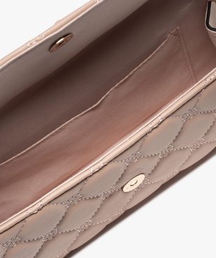 Sac femme forme besace capitonné vue3 - GEMO (ACCESS) - GEMO