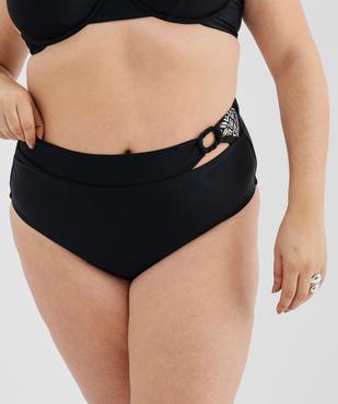 Bas de maillot de bain à broderie et détail ajouré femme grande taille vue2 - GEMO (PLAGE) - GEMO