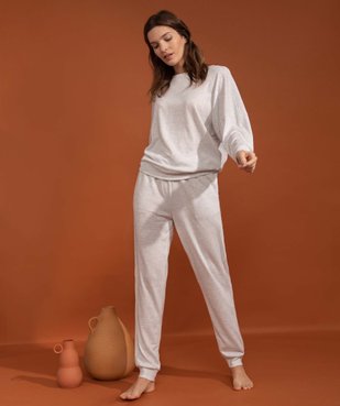 Pantalon de pyjama femme en maille fine vue1 - GEMO(HOMWR FEM) - GEMO