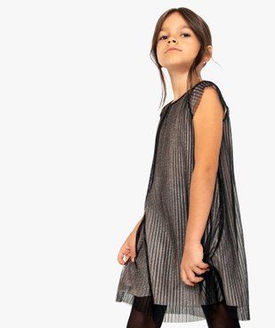 Robe de fête fille en tulle plissé et paillettes vue1 - Nikesneakers (ENFANT) - Nikesneakers