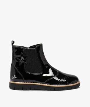 Boots fille chelsea vernies et zippées – LuluCastagnette vue1 - LULU CASTAGNETT - GEMO