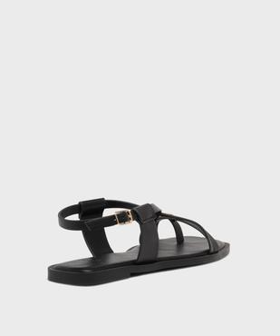 Sandales plates multibrides avec bijou de pied femme vue4 - FOLLOW ME - GEMO