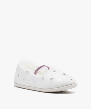 Chaussons fille ballerines fourrées à bride élastique pailletée vue2 - GEMO (ENFANT) - GEMO
