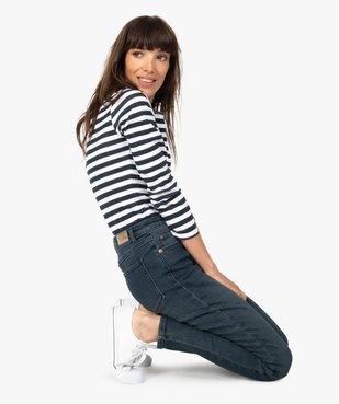Jean femme en stretch coupe Skinny taille haute vue1 - GEMO(FEMME PAP) - GEMO