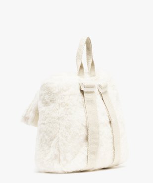 Sac à dos en fourrure imitation motif lapin fille vue2 - GEMO (ENFANT) - GEMO