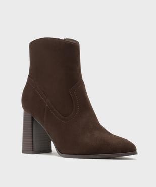 Boots à talon western femme vue2 - FOLLOW ME - GEMO