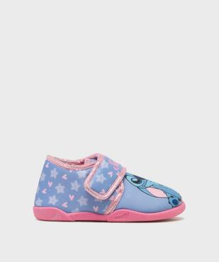 Chaussons en velours à scratch moelleux imprimé fille - Stitch vue1 - LILO & STITCH - GEMO