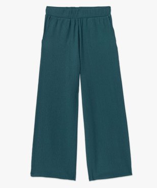 Pantacourt femme ample en maille texturée extensible vue4 - GEMO(FEMME PAP) - GEMO