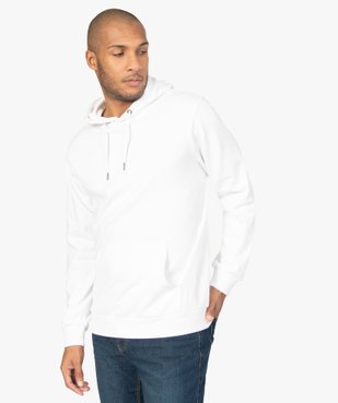 Sweat homme à capuche avec poche kangourou vue1 - GEMO (HOMME) - GEMO