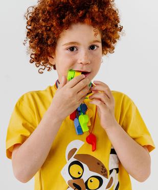 Tee-shirt manches courtes avec motif exotique garçon vue4 - GEMO (ENFANT) - GEMO