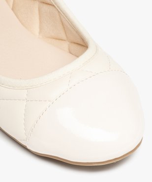 Ballerines femme avec effet matelassé et bout verni vue6 - GEMO(URBAIN) - GEMO