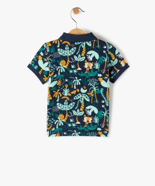 Polo bébé garçon avec motifs de la jungle vue3 - GEMO(BEBE DEBT) - GEMO