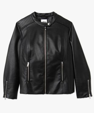 Blouson style biker femme grande taille vue5 - GEMO (G TAILLE) - GEMO