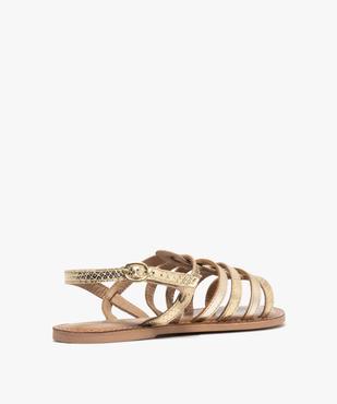 Sandales multibrides en cuir femme vue4 - TANEO GEMO FOR GOOD - GEMO