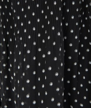 Robe femme en voile plissé à manches longues vue6 - GEMO(FEMME PAP) - GEMO
