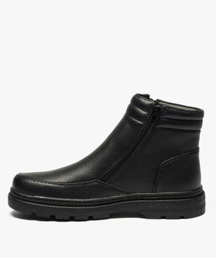 Boots homme double zip gamme confort vue3 - GEMO (CONFORT) - GEMO
