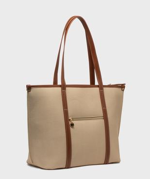 Sac cabas grand volume multimatière femme - LuluCastagnette vue2 - LULU CASTAGNETT - GEMO