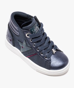 Baskets fille mid-cut zippées à paillettes – Lulu Castagnette vue5 - LULU CASTAGNETT - GEMO