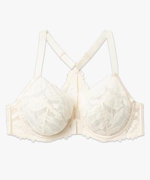 Soutien-gorge corbeille en dentelle grande taille ouverture devant  vue4 - GEMO(HOMWR FEM) - GEMO