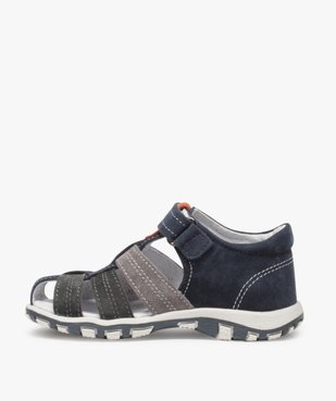 Sandales garçon en cuir bout fermé et fermeture scratch vue3 - Nikesneakers (ENFANT) - Nikesneakers