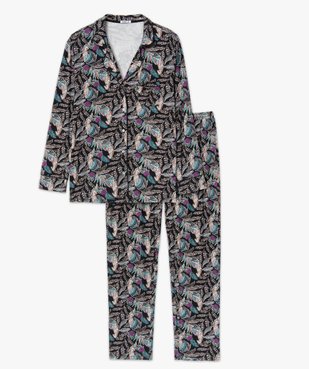 Pyjama femme grande taille deux pièces : chemise et pantalon vue4 - GEMO(HOMWR FEM) - GEMO