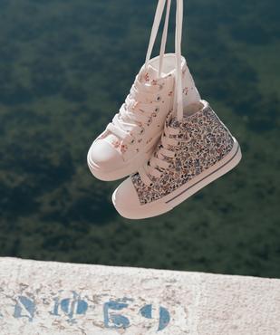 Tennis en toile montante fleurie fille vue7 - LOVELY WINGS - GEMO