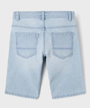 Bermuda en denim coupe slim garçon vue7 - GEMO (JUNIOR) - GEMO